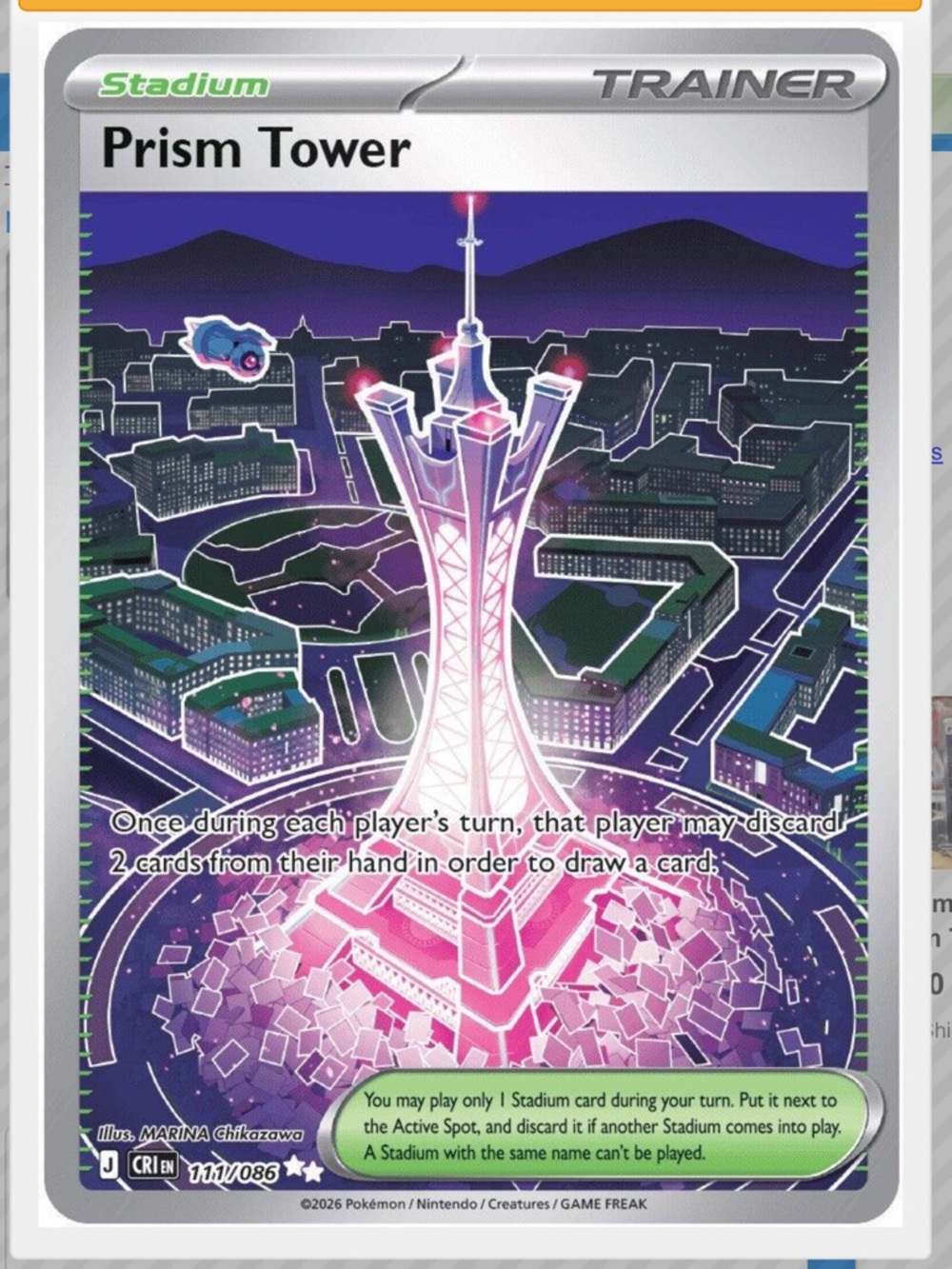 Prism Tower #111 Pokemon Chaos Rising